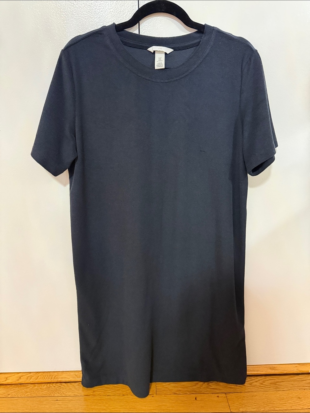 Women's Classic T-Shirt Dress (Knee-Length) — Navy